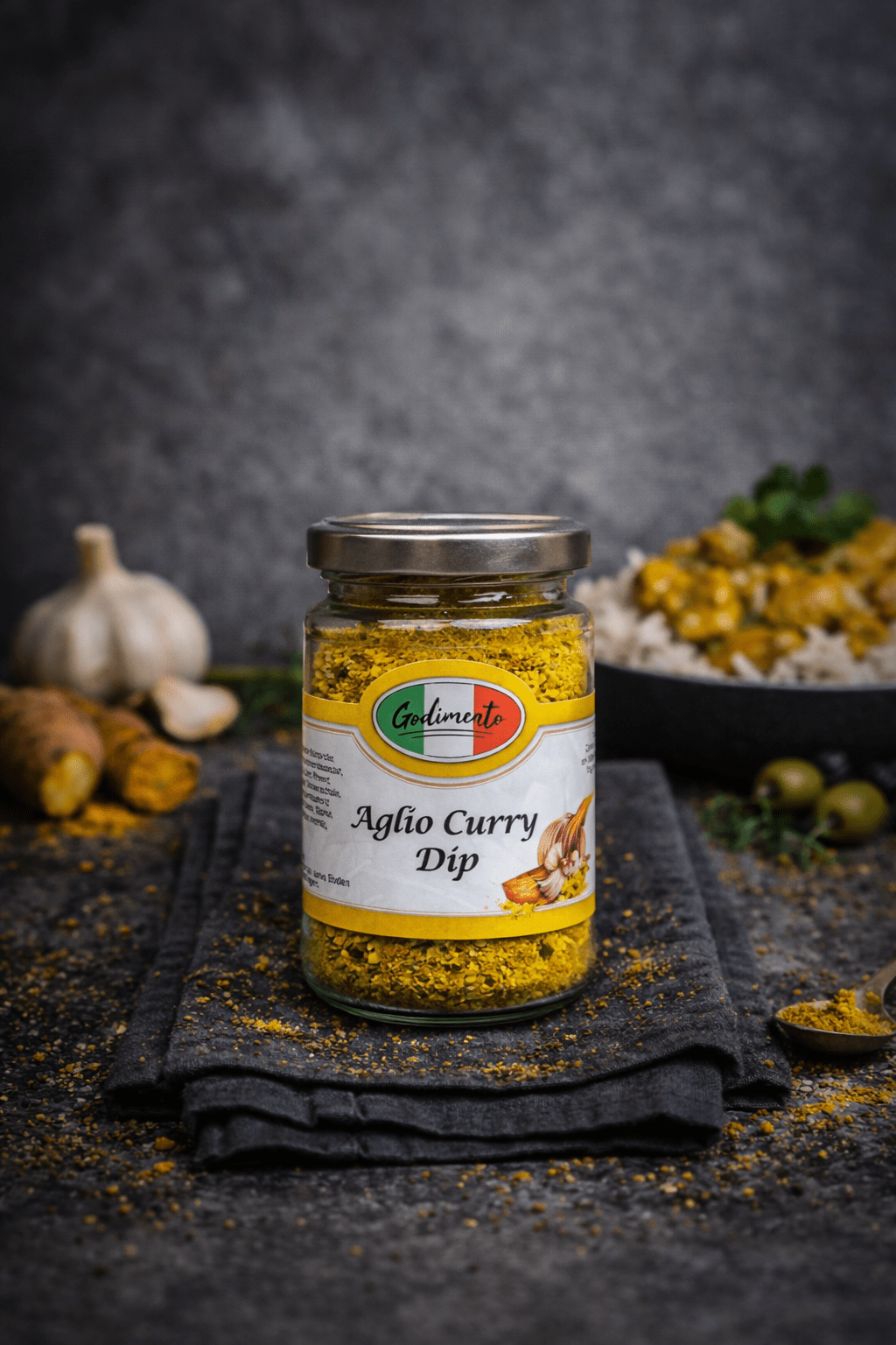 Aglio Curry Dip - Knoblauch - Curry Dip - Godimento.at