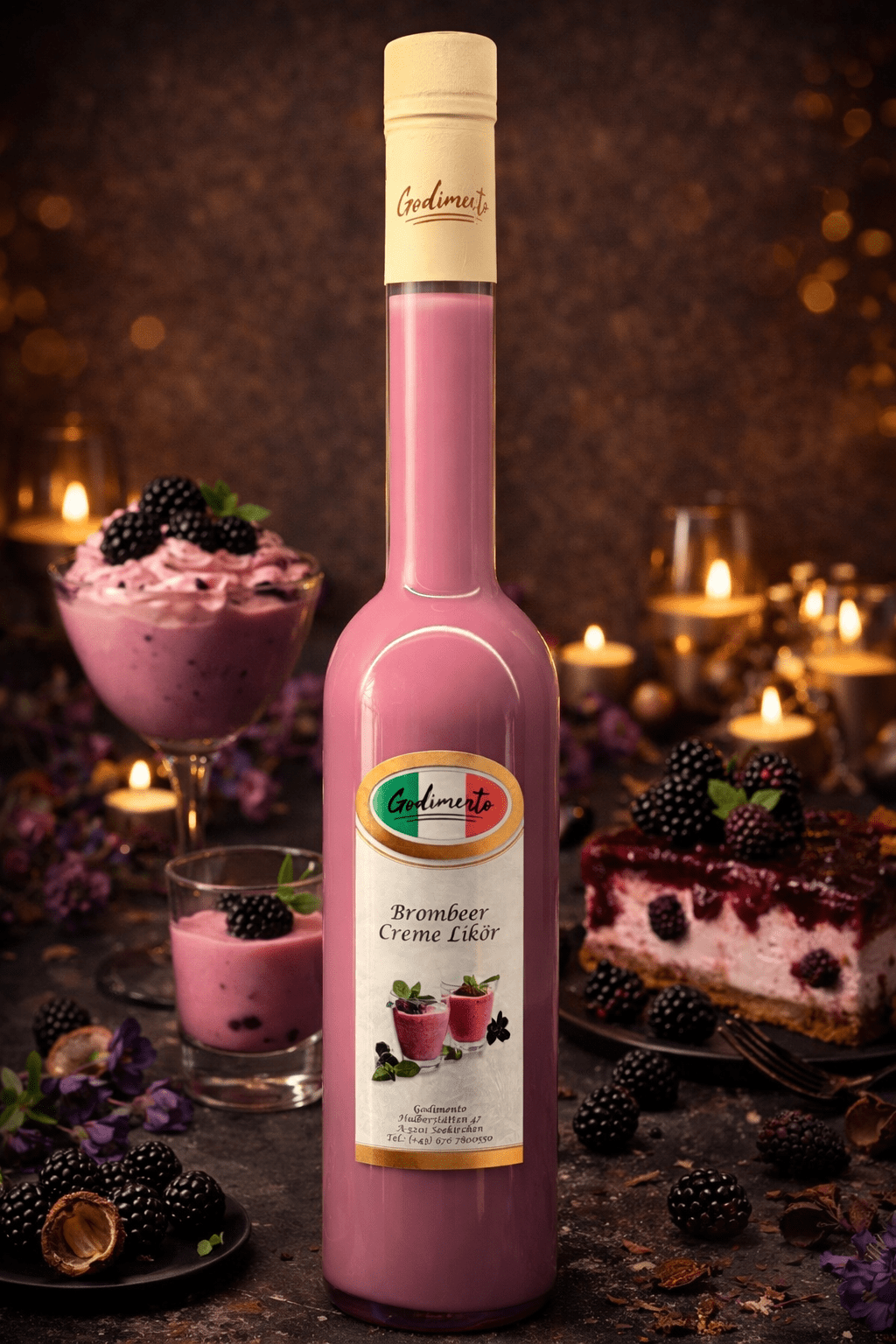 Brombeer Sahne Likör - Godimento.at