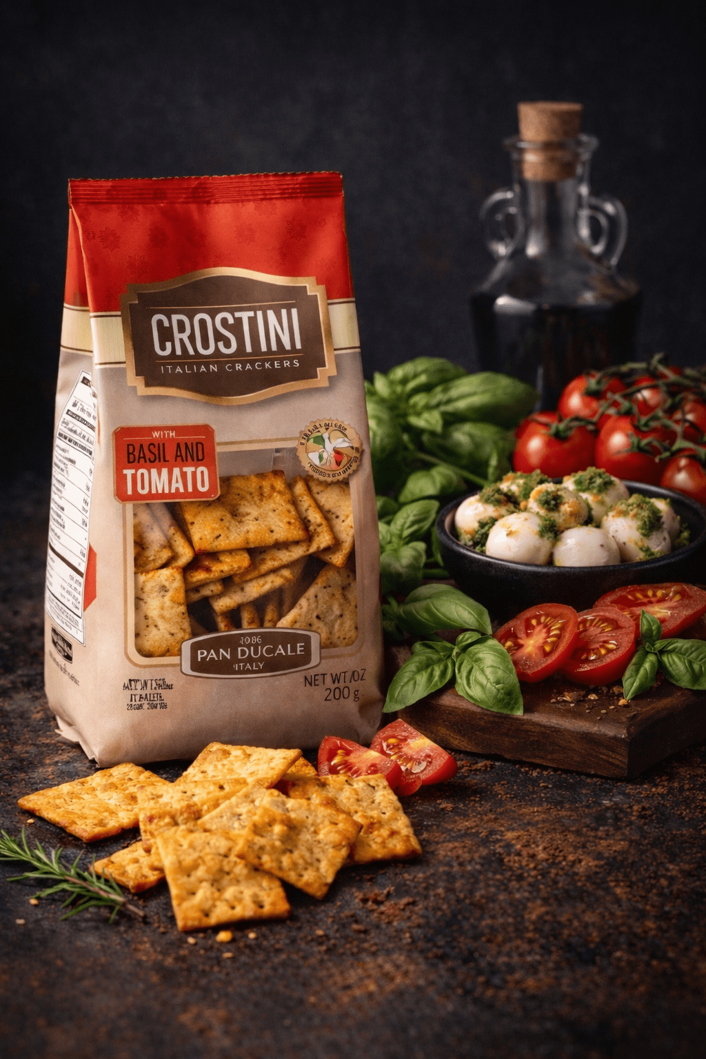 Crostini mit Tomate und Basilikum - Godimento.at