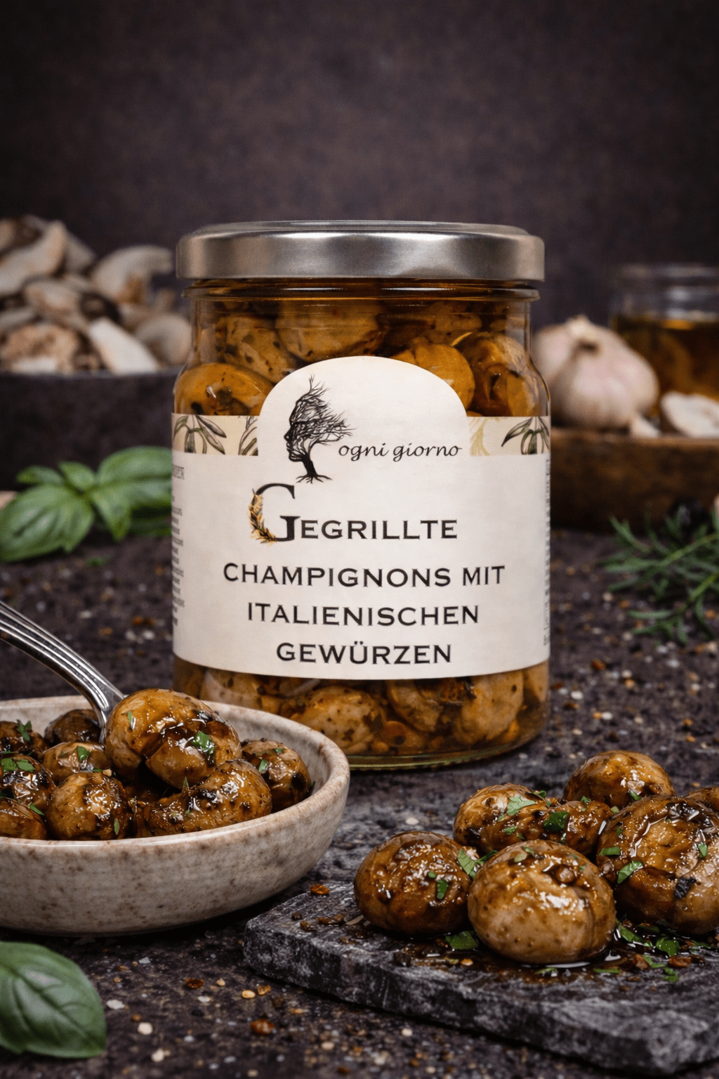 Gegrillte Champignons mit Italienischen Gewürzen - Godimento.at