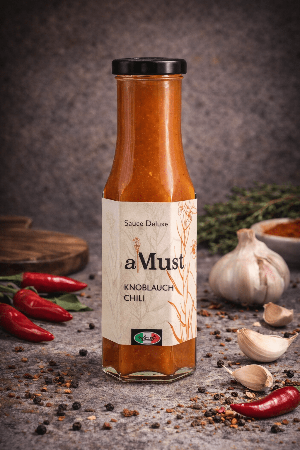 Knoblauch Chili Sauce - Godimento.at