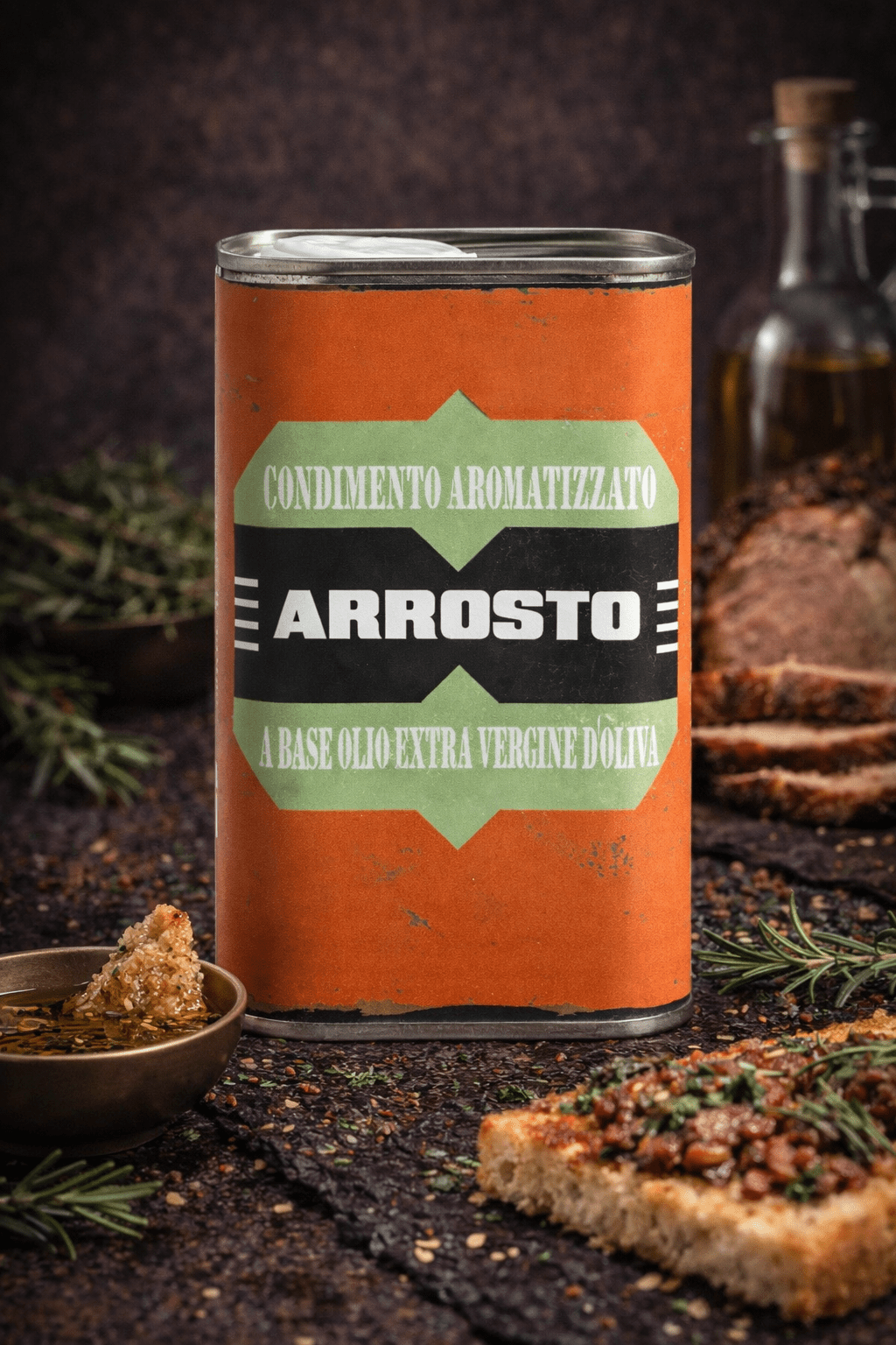 Mediterrane Kräuter auf Olivenöl - Aglio - Rosmarin - Peperoncino - Godimento.at