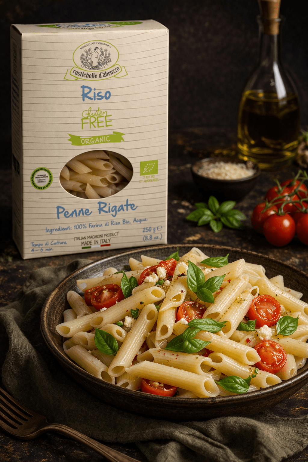 Penne Rigate Riso Bio Box - Godimento.at
