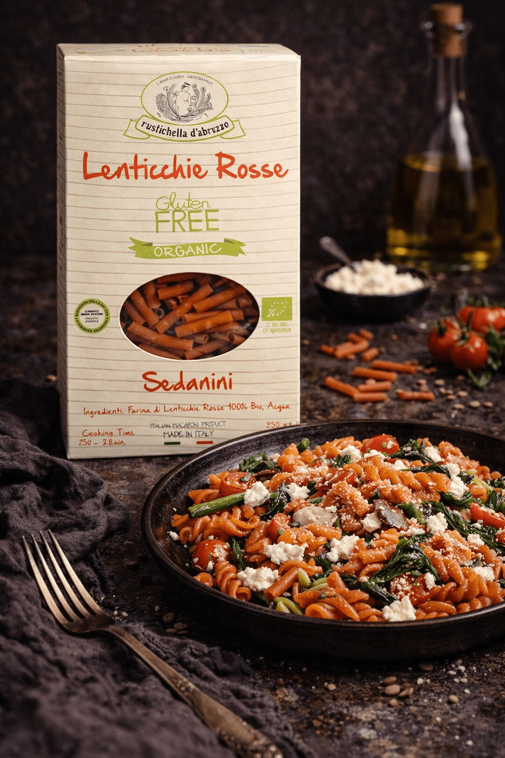 Sedanini Lenticchie Rosse Bio Box - Godimento.at