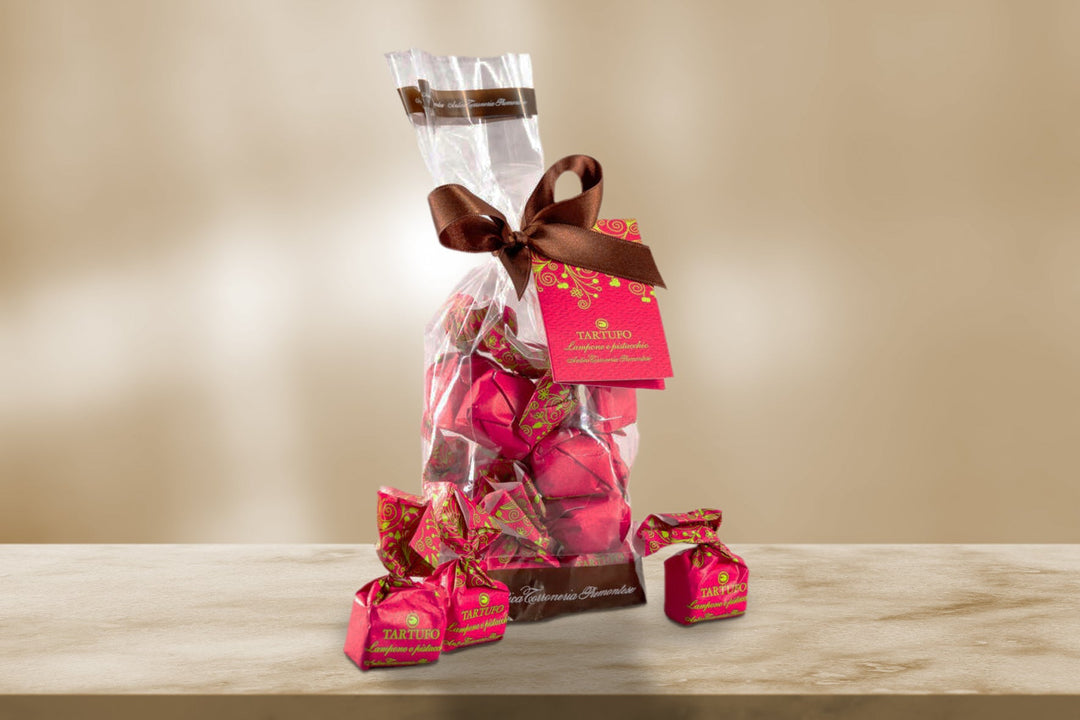 Tartufi La Perla Lampone e Pistacchio - Godimento.at