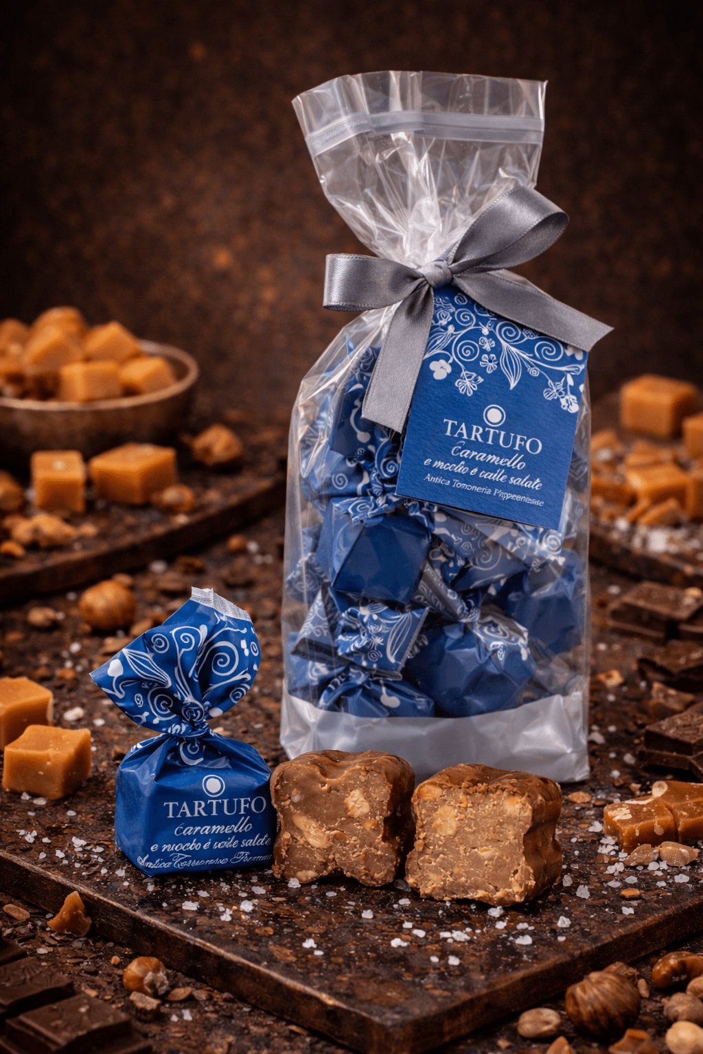 Tartufo dolci Caramello e Nocciole Salate - Godimento.at