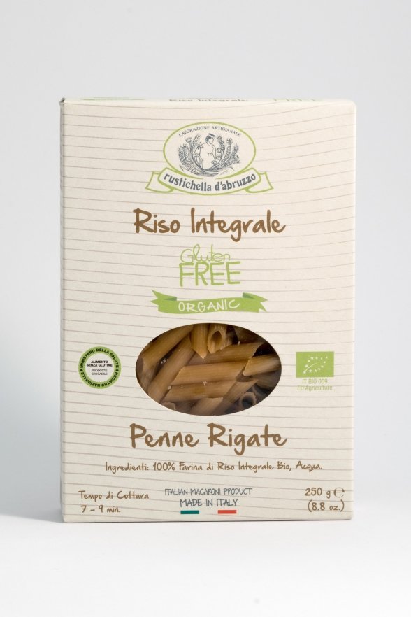 Penne Rigate Riso Integrale Bio Box - Godimento.at