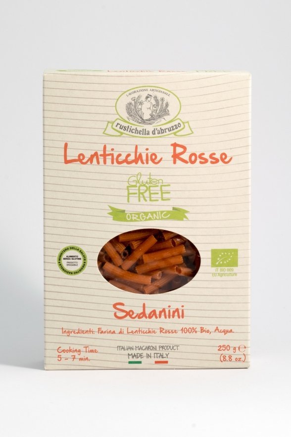 Sedanini Lenticchie Rosse Bio Box - Godimento.at